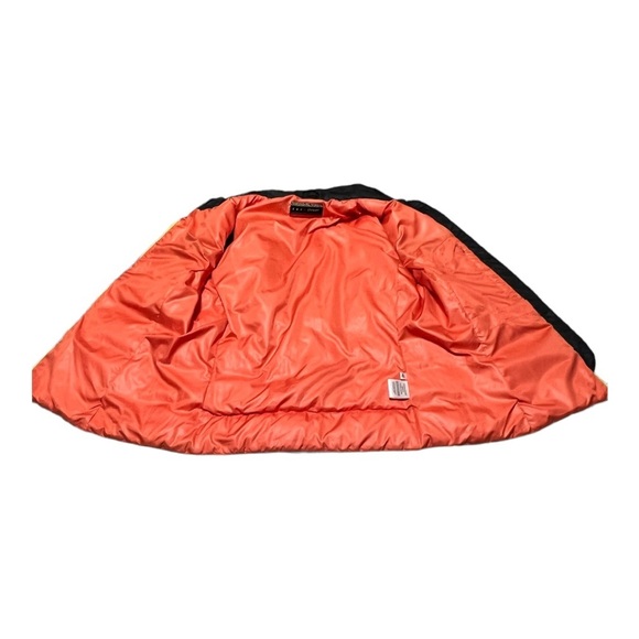 Eva & Claudi Quilted Down Filled Feather Puffer Vest Large Black Zip Up Large - Picture 7 of 12